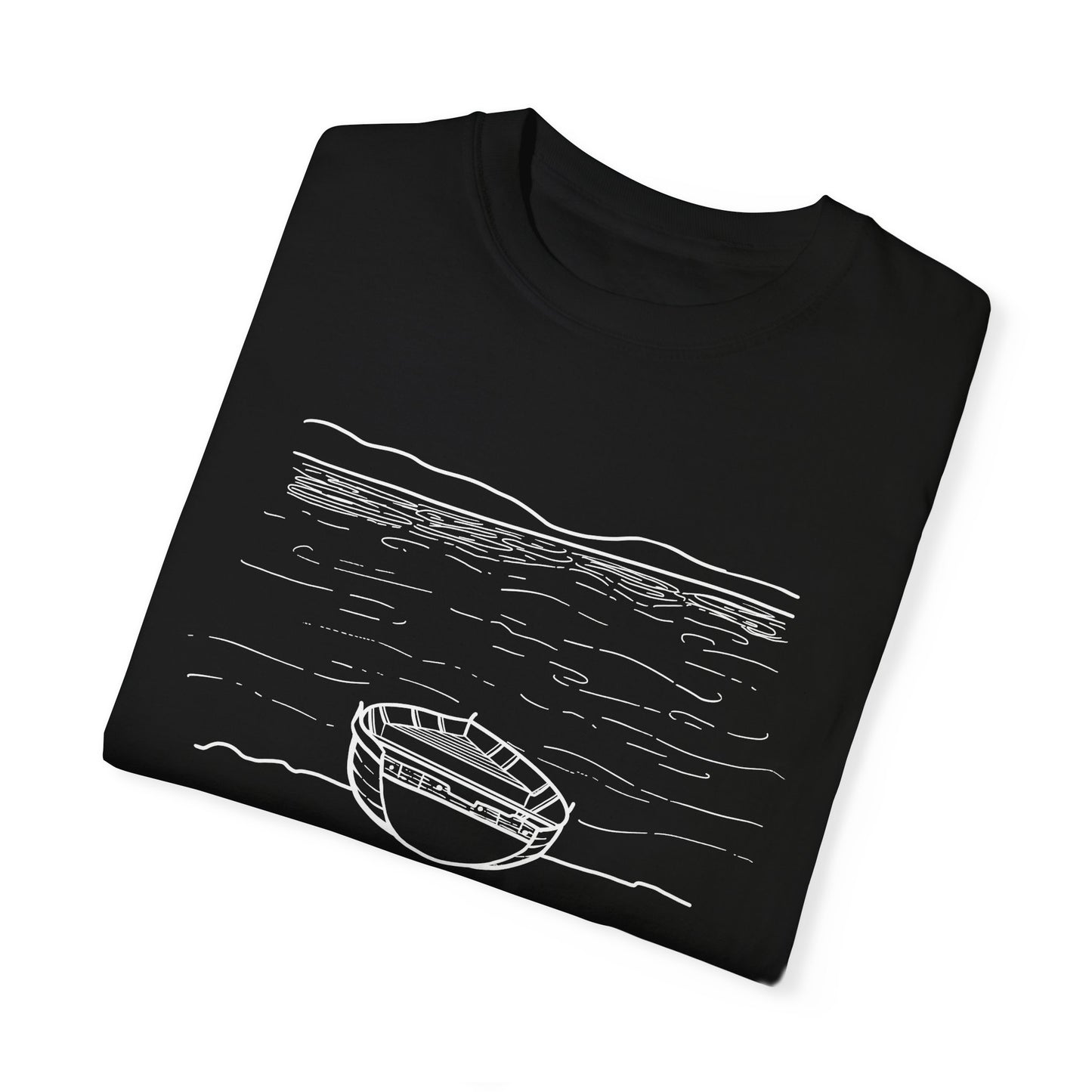 Pogradec Boat on the Lake T-shirt