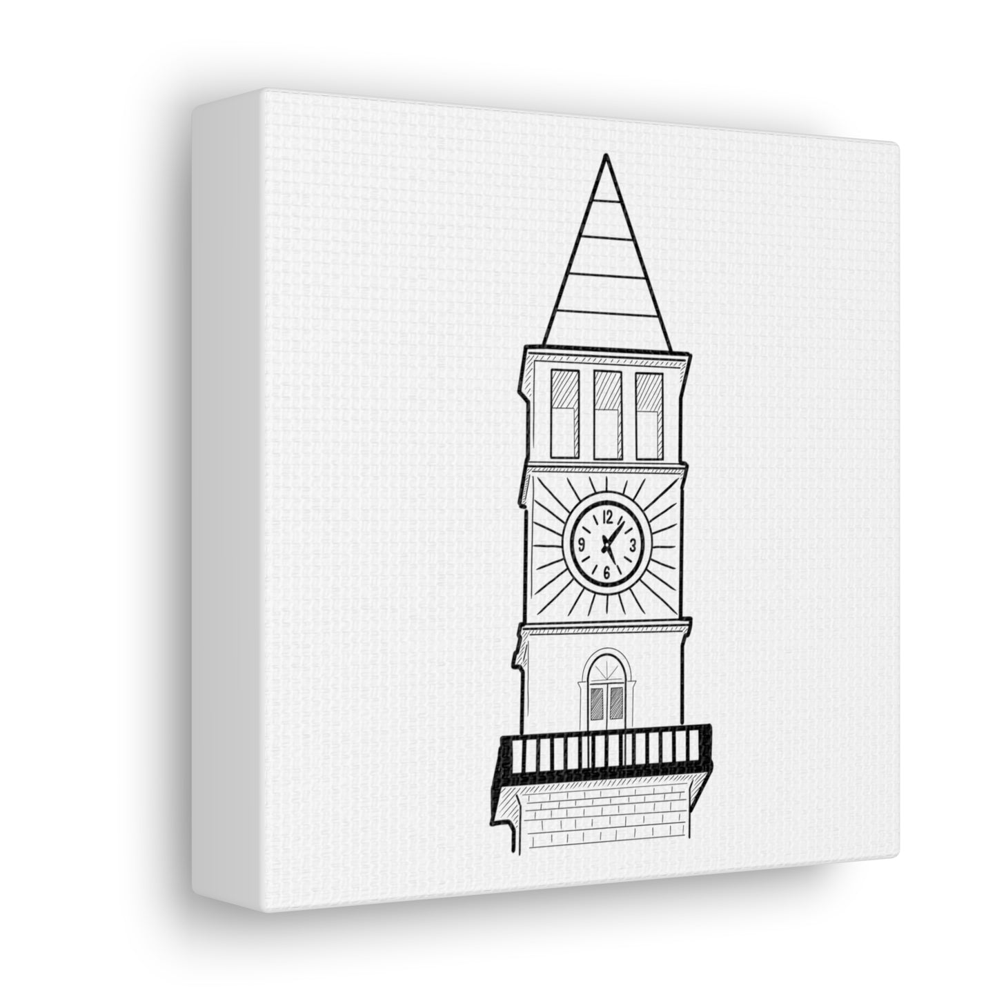 Tiranë Clocktower Canvas Gallery Wrap