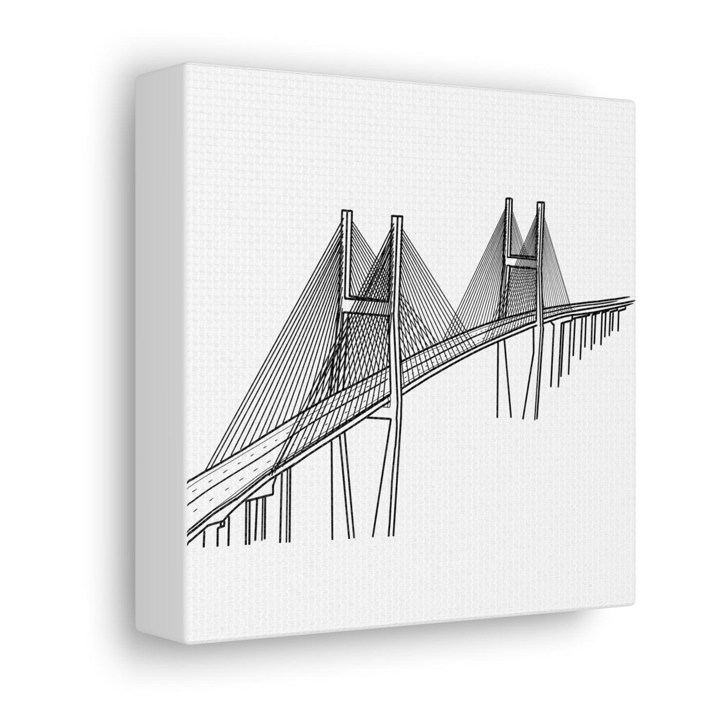 Talmadge Bridge, Savannah, Georgia Canvas Gallery Wrap