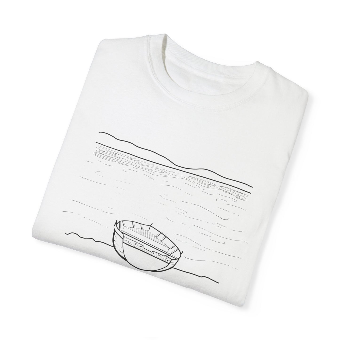 Pogradec Boat on the Lake T-shirt