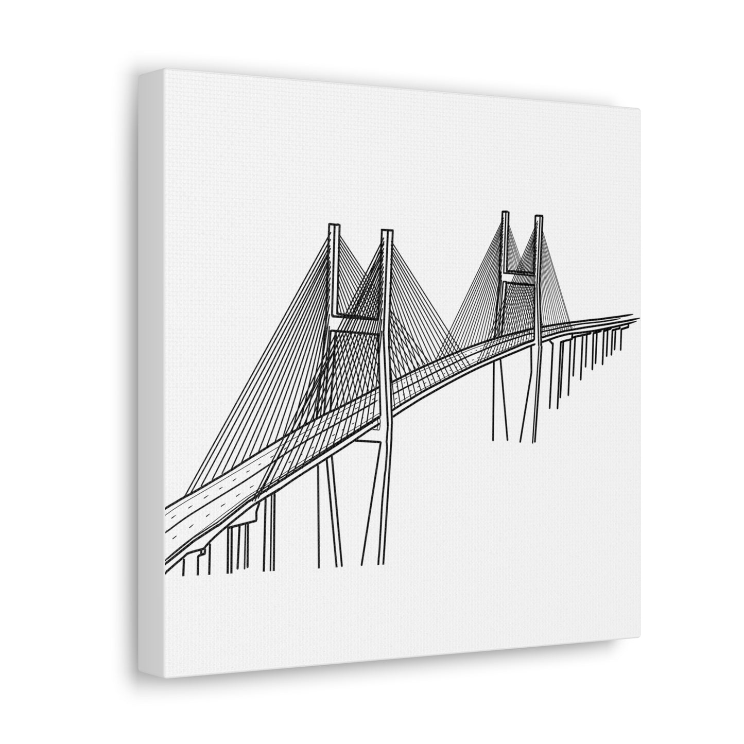 Talmadge Bridge, Savannah, Georgia Canvas Gallery Wrap