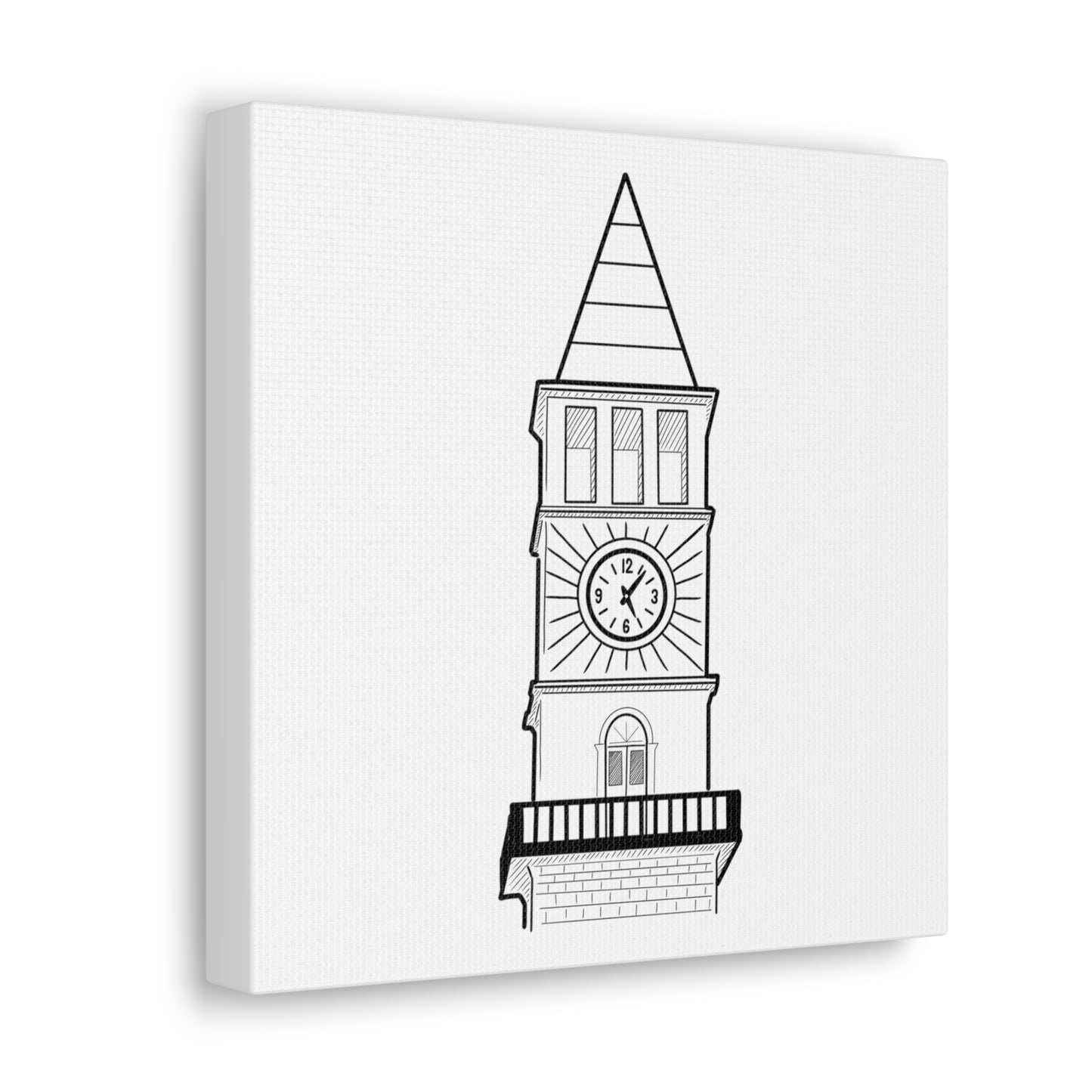 Tiranë Clocktower Canvas Gallery Wrap