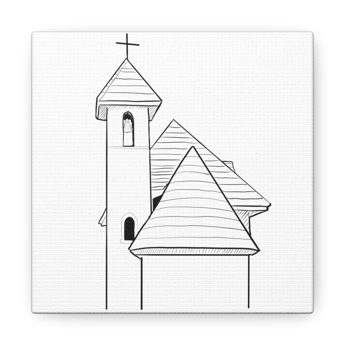 Theth Church Canvas Gallery Wrap