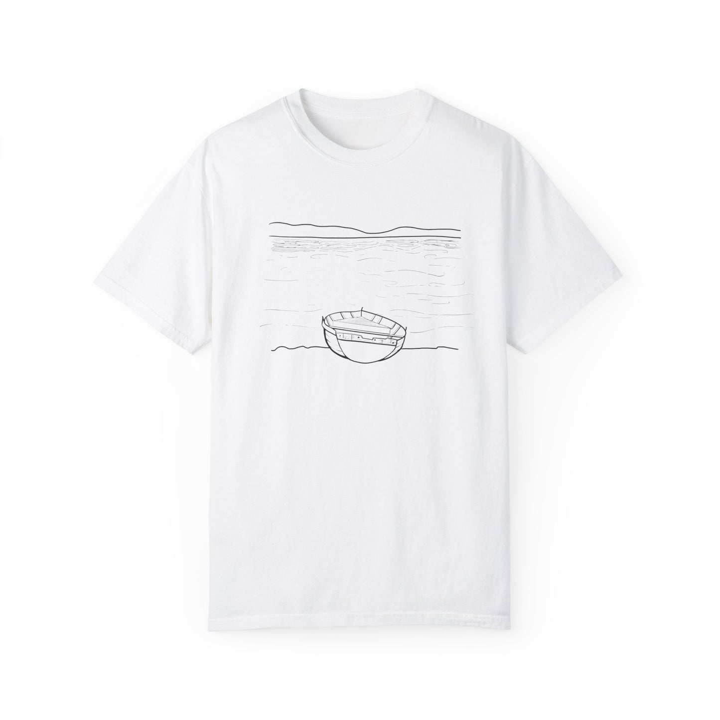 Pogradec Boat on the Lake T-shirt