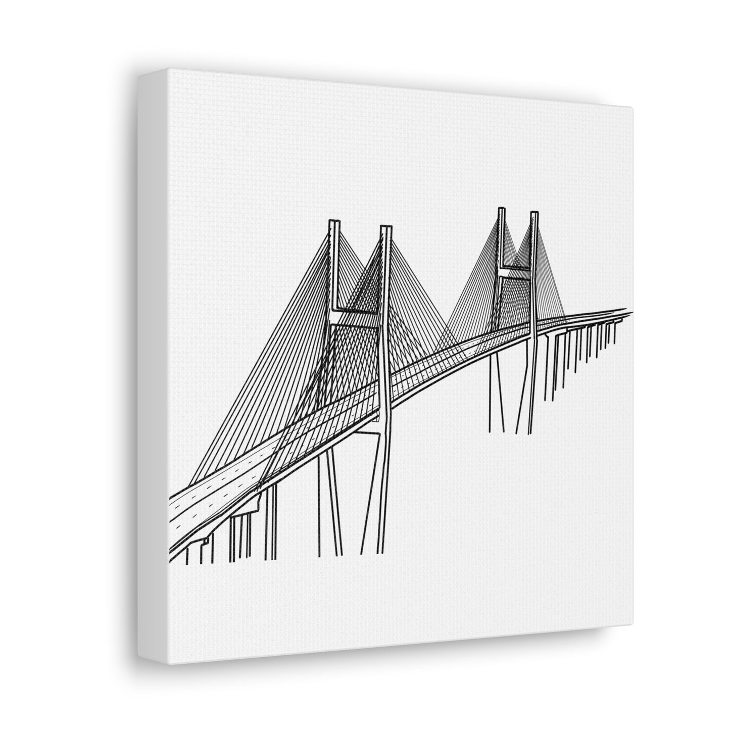 Talmadge Bridge, Savannah, Georgia Canvas Gallery Wrap