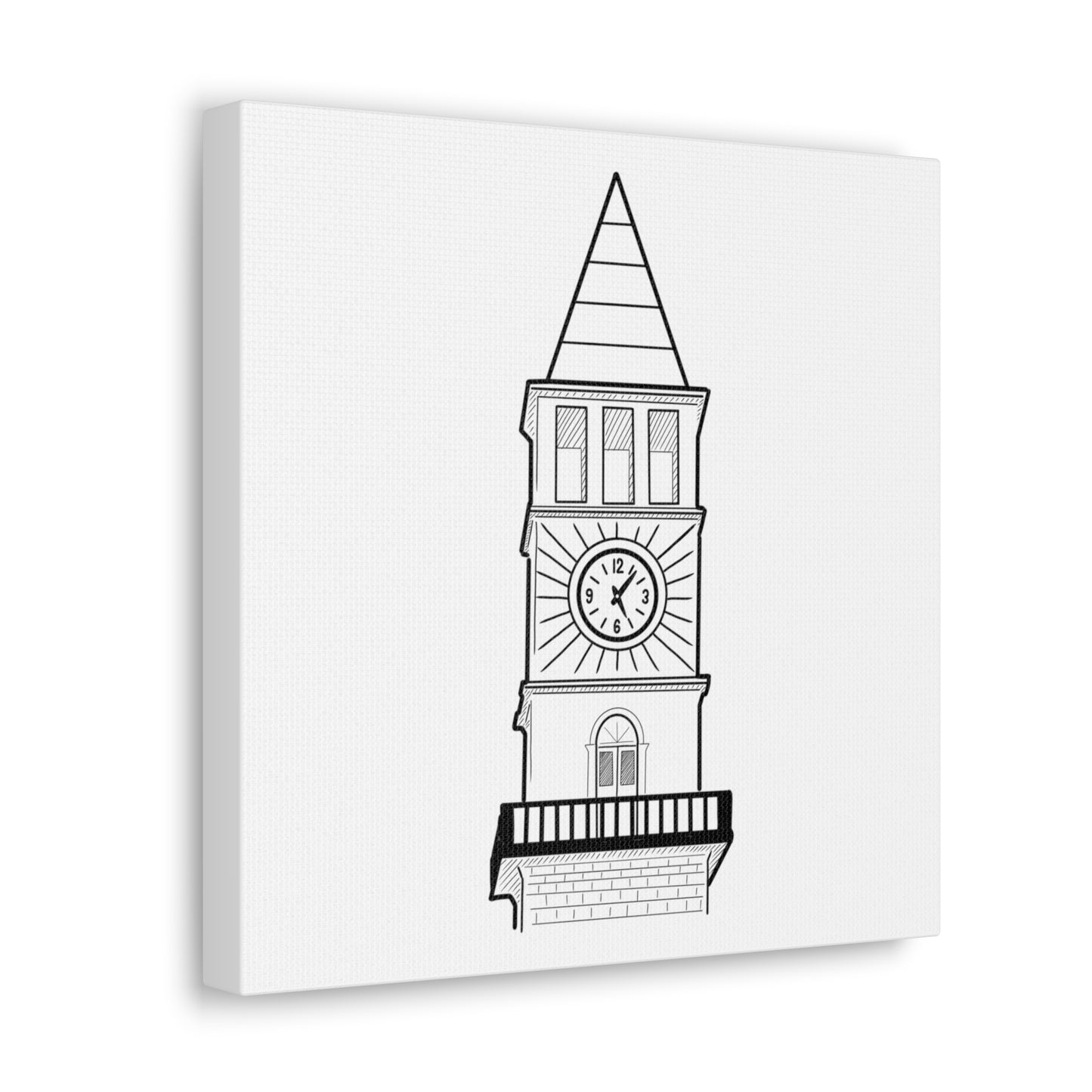 Tiranë Clocktower Canvas Gallery Wrap